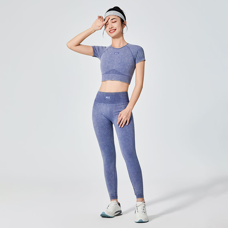 Sport-Leggings mit ausgewaschenem Effekt