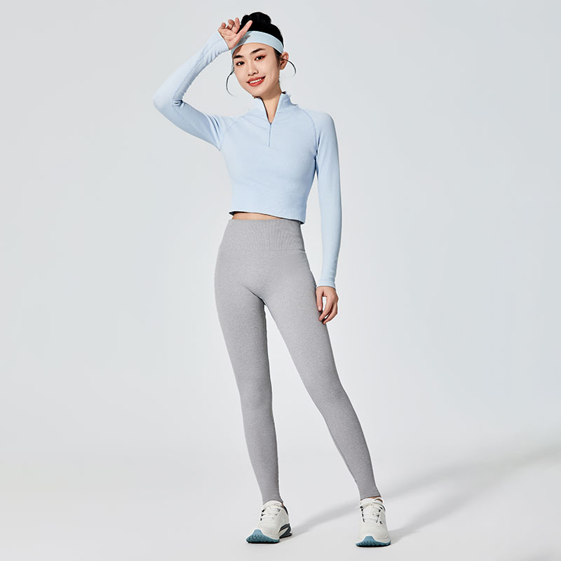 Graue Sport-Leggings für Damen