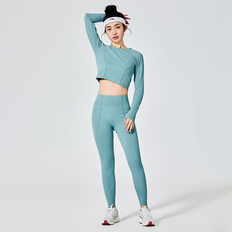 Einfarbige Sport-Leggings für Damen