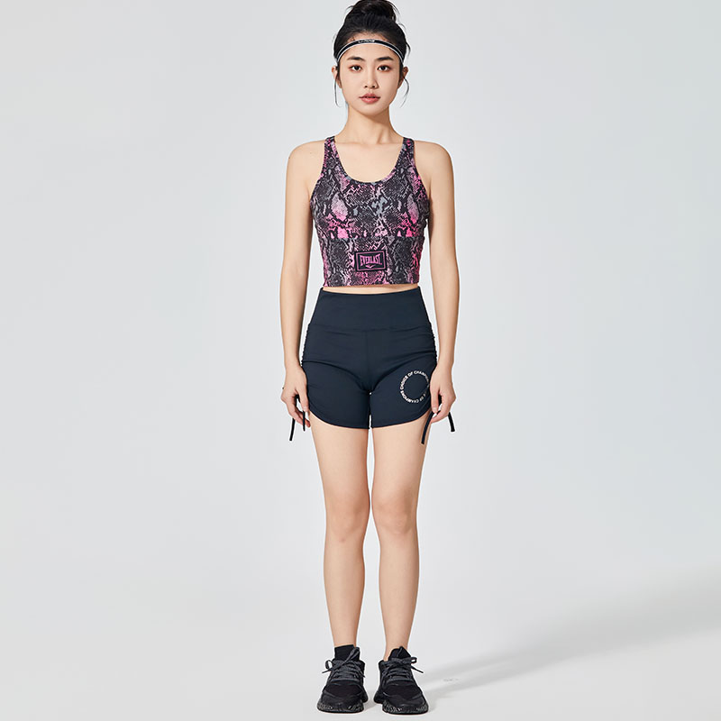 Damen-Sportshorts mit Riemen an den Seiten