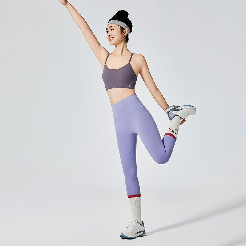 Violette Sport-Leggings für Damen